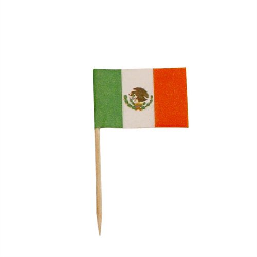 144 Mexican Mexico Flag Mini Picks Toothpicks
