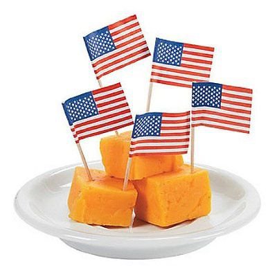 American Flag Mini Picks Toothpicks - 100 per box