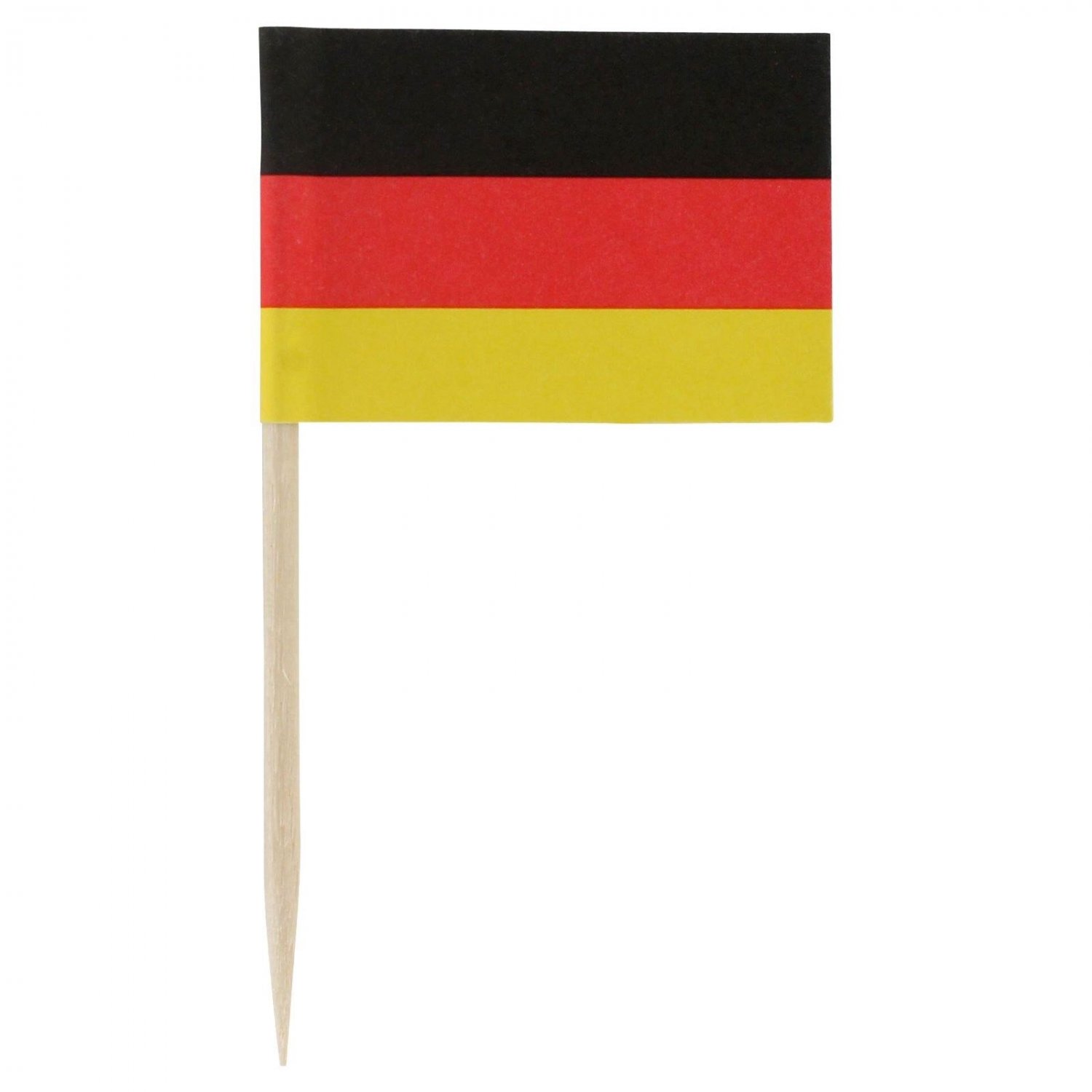 100 Ct Box 2.5" German Germany Flag Mini Toothpicks Picks