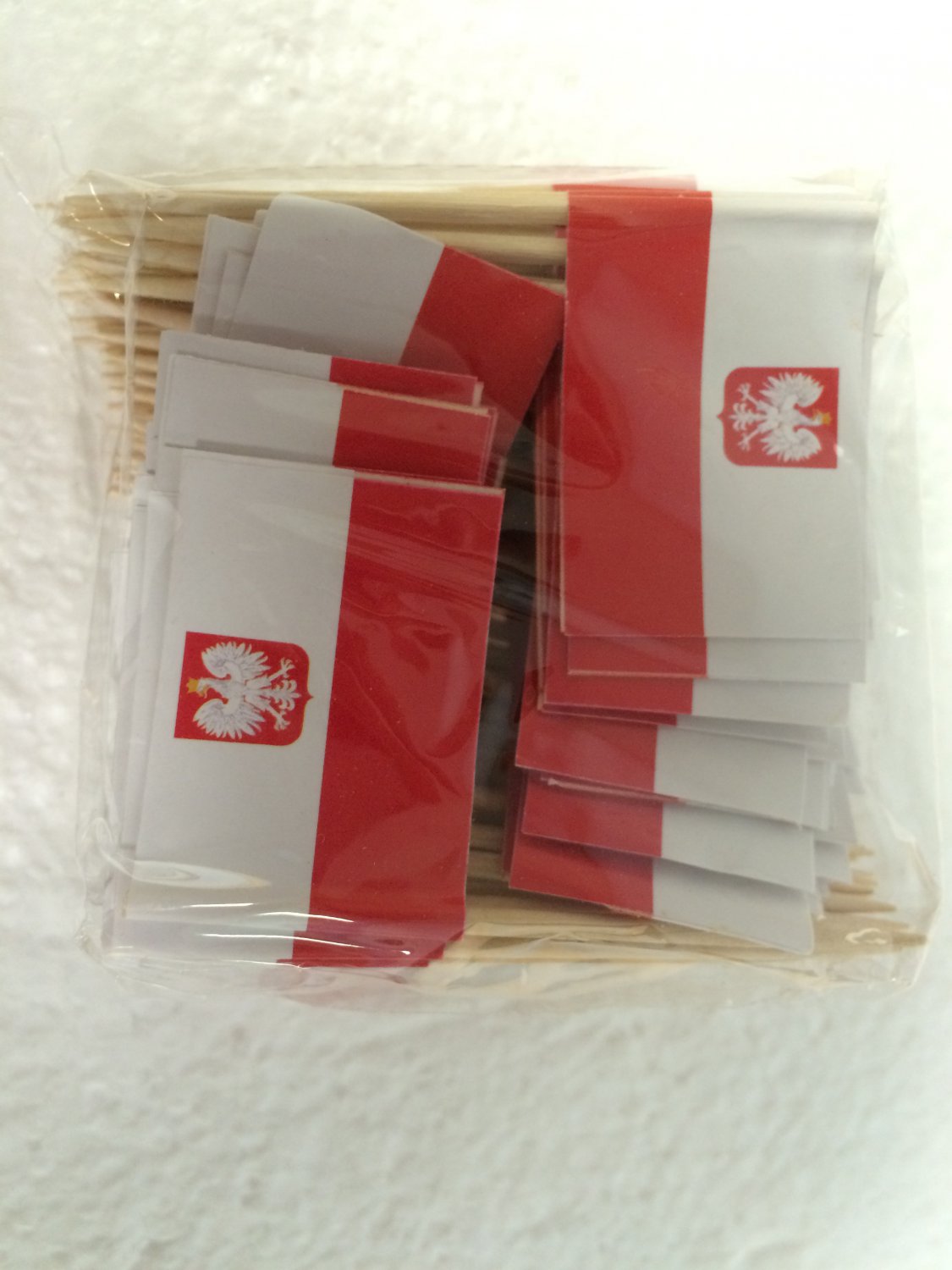 100 Polish Poland Mini 2.5" Flag Appetizer & Party Decoration Picks Toothpicks