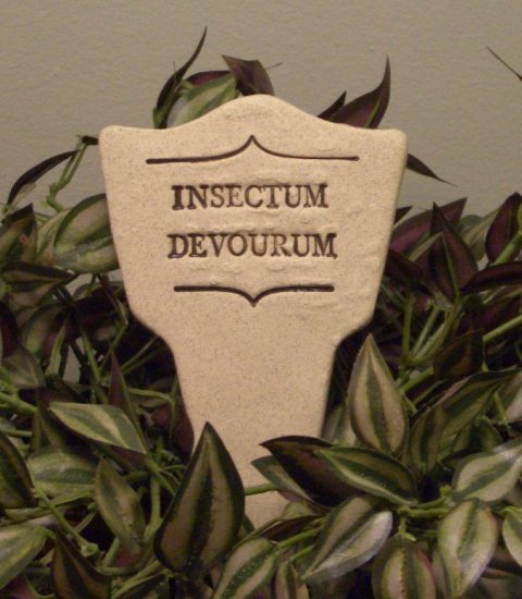 'INSECTUM DEVOURUM' Humor in the Garden MARKER Decor