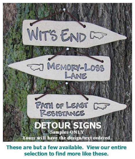 'SERENITY' Home or Garden Decor DETOUR SIGN