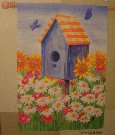 GARDEN FLAG 28x40 - Field of Flowers - TOLAND