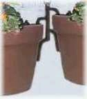 WROUGHT IRON Double Plant Pot-Holders