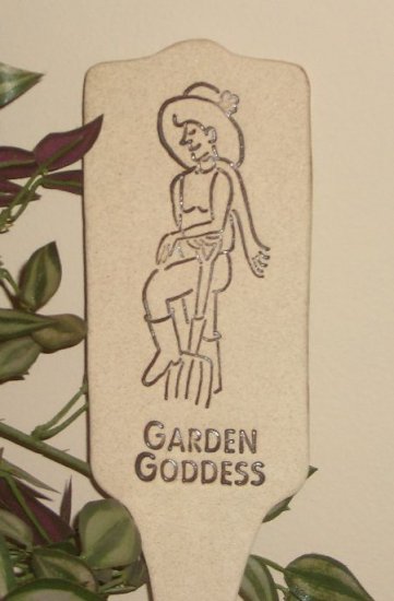 'GARDEN GODDESS' Humor in the Garden MARKERDecor