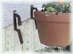 Display Single Pot with WROUGHT IRON Plant Pot-Holders