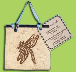 Elegant Decor BOTANICALS Dragonfly STONEWARE