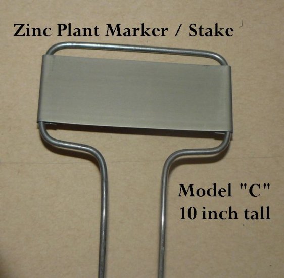 Individual BLANK Zinc PLANT GARDEN MARKER STAKE