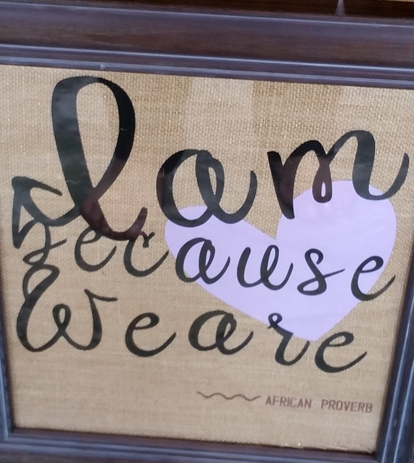 I am because we are