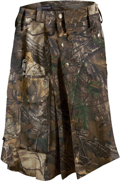 Deluxe Real Tree Camouflage Kilt 28 Size Unisex Outdoor Utility Kilt Tactical Kilt