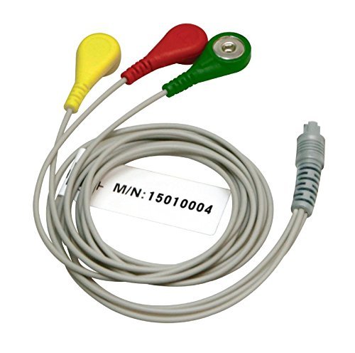 3-Lead ECG Cable Portable ECG Sensors for Heal Force Prince 80B, 80A, 180B
