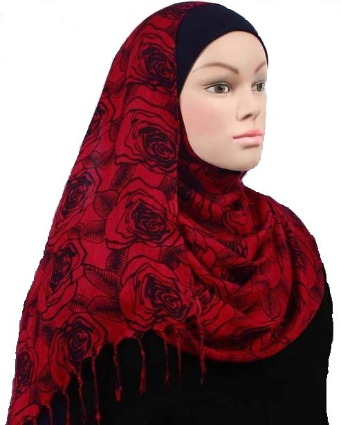 Free Shipping Red Romance Viscose Shawl