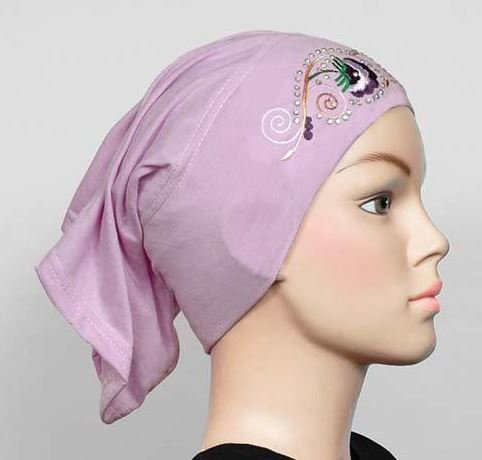 Free Shipping Embroidered Cotton Maxi Tube Band Yoga headband Hijab Hejab Inner cap Muslim