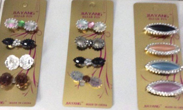 Free Shipping 12 pc Hijab hejab abaya Scarf shayla niqab burqa cardigan craft pins