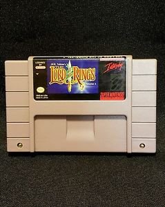 SUPER NINTENDO SNES LORD OF THE RINGS VOLUME 1