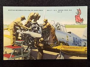 VINTAGE POSTCARD MECHANICS NAPIER FIELD ALABAMA..b