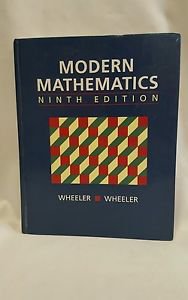 Modern Mathematics ninth edition Wheeler Wheeler
