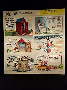 VINTAGE SALESMAN SAMPLE SHEET POSTCARDS...COMICS 60..d