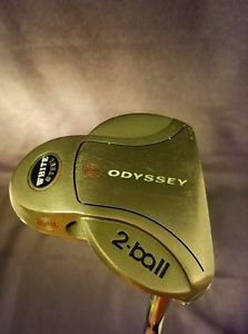Odyssey 2-Ball White Steel 41" Belly Putter Winn Grip