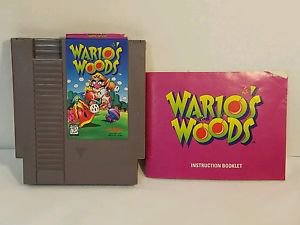WARIOS WOODS with manual NES NINTENDO ENTERTAINMENT SYSTEM