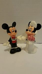 Disney Mickey and Minnie Mouse Wedding Salt & Pepper Shakers
