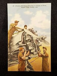 VINTAGE POSTCARD MECHANICS NAPIER FIELD ALABAMA