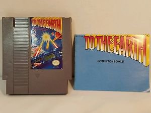 TO THE EARTH with manual NES NINTENDO ENTERTAINMENT SYSTEM