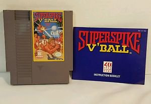 SUPERSPIKE V-BALL with manual NES NINTENDO ENTERTAINMENT SYSTEM