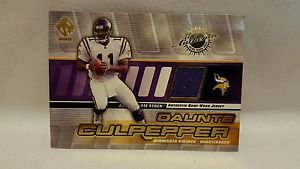 Daunte Culpepper 2001 Private Stock Game Worn Gear/PATCH #90