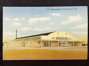 VINTAGE POSTCARD SPORTS ARENA CAMP RUCKER ALABAMA
