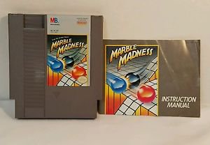 MARBLE MADNESS with manual NES NINTENDO ENTERTAINMENT SYSTEM
