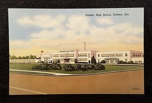 VINTAGE POSTCARD DOTHAN HIGH SCHOOL, DOTHAN, ALA