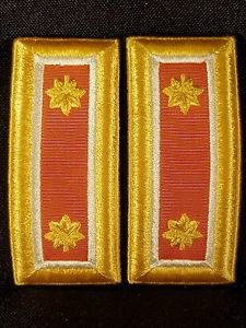US Army Male Dress Blue Shoulder Boards Quartermaster Corps/Lieutenant Colonel..