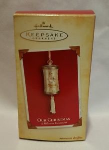Hallmark Keepsake Ornament OUR CHRISTMAS A MILESTONE ORNAMENT jp