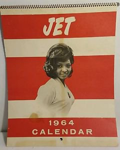 VINTAGE JET CALENDAR 1964 AFRICAN AMERICAN WOMEN IN SWIMSUITS 1964