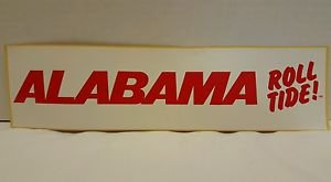 Vintage University Of Alabama, ROLL TIDE", Bumper Sticker