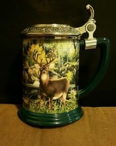 Franklin Mint The Official 10-Point Buck Collector Tankard by Rick Fields