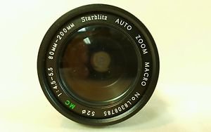 Starblitz Auto Zoom Macro 1:4.5-5.5 80mm-200mm L8308785 Camera Lens Japan