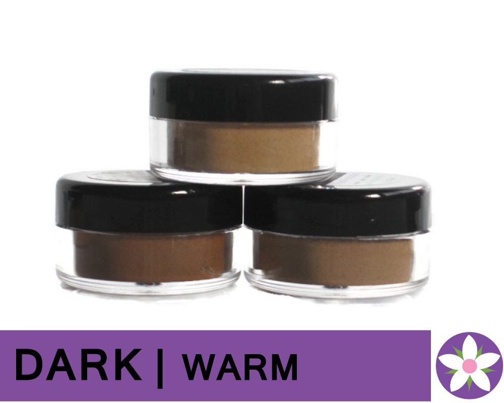 DARK Warm Color Mineral Foundation Powder in Matte Finish