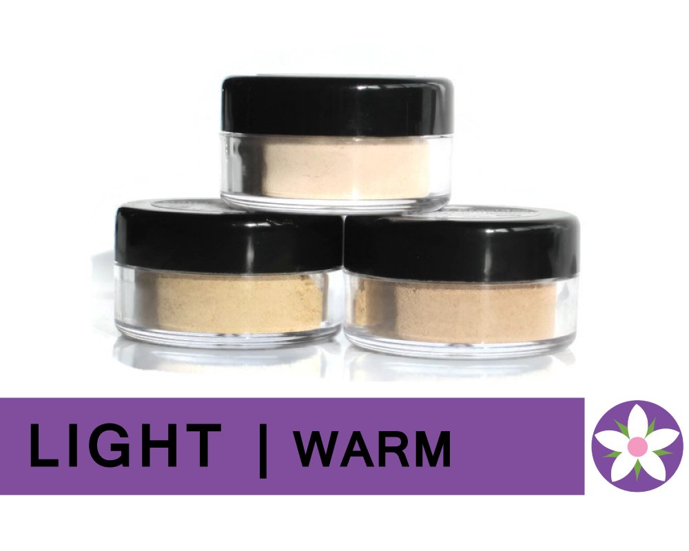 LIGHT Warm Color Mineral Foundation Powder in Matte Finish