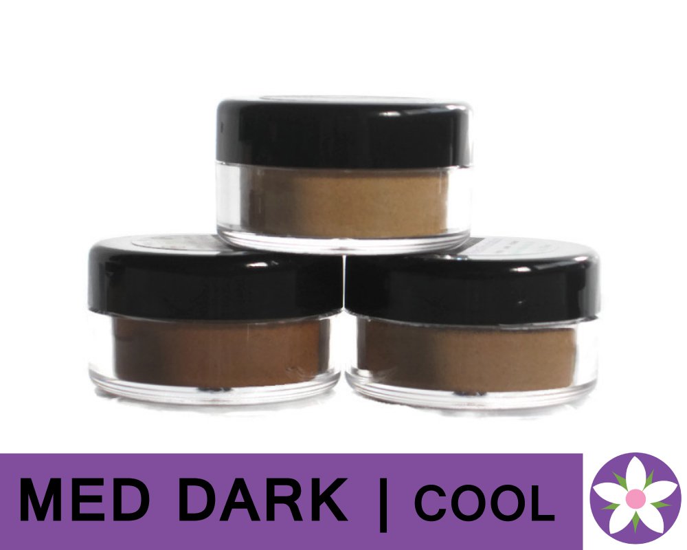 MEDIUM DARK Cool Color Mineral Foundation Powder in Matte Finish