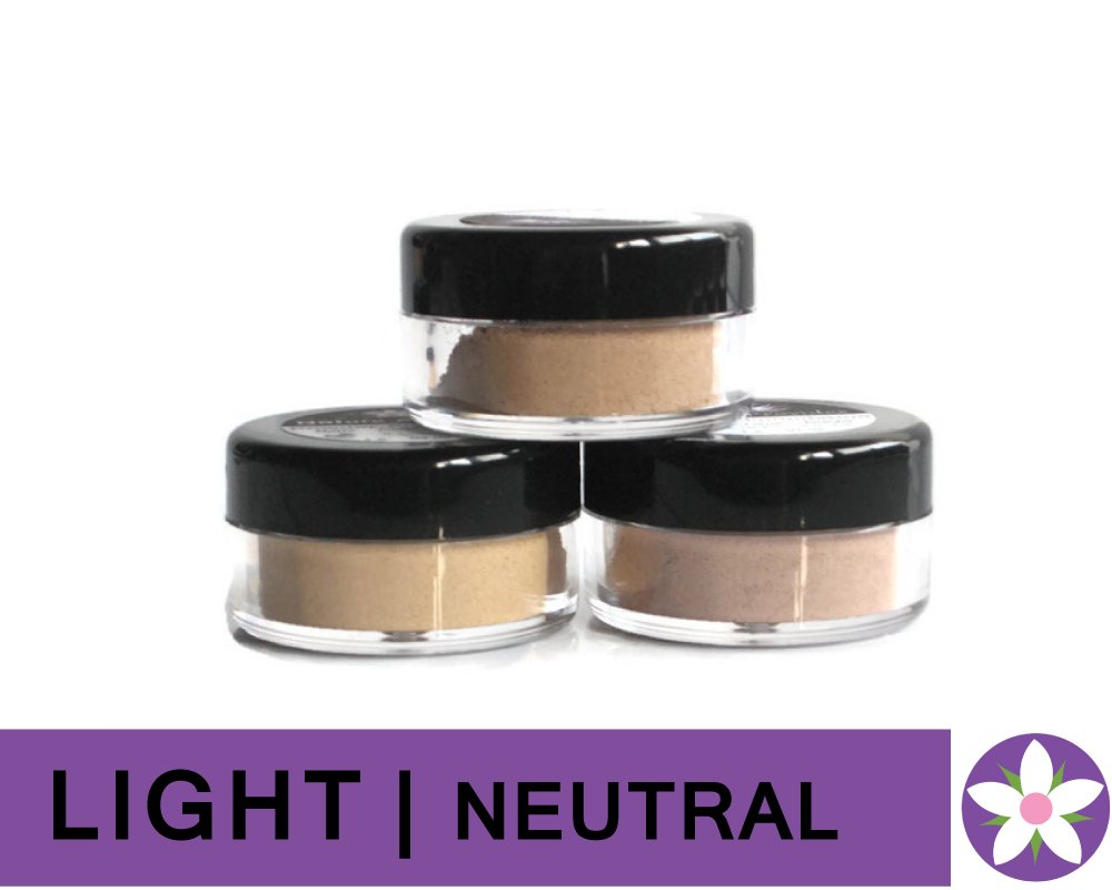 LIGHT Neutral Color Mineral Foundation Powder in Matte Finish