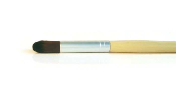 Eye Crease Blending Vegan Makeup Brush for Mineral eco Friendly Bamboo Handle