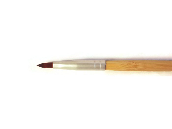 Lips and Eye Liner Vegan Makeup Brush Long and eco Friendly Bamboo Handle