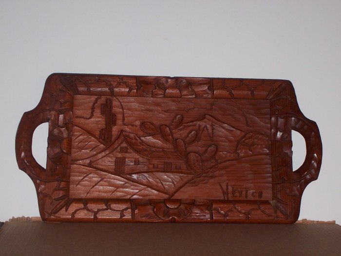 Mexico Carved Serving Tray