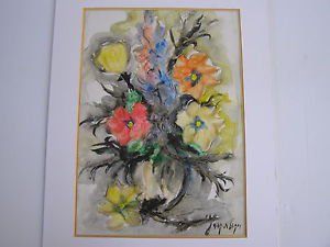Nicola Kovach, Israeli artist Lot of 3 mixed media paintings