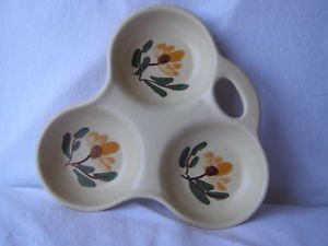 Vintage Israel Kernat Hand Painted Art Pottery Dish