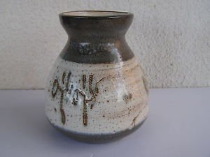 3400gr Vintage Marvelous HARSA Hand Painted Ceramic Large Vase Israel 1950s
