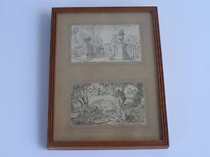 Sara Berman Beach (American, 1897-1978) a pair of drawings on paper