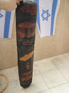 Marvelous Vintage Hand Carved Wooden Wall Hanging Mask 1300gr